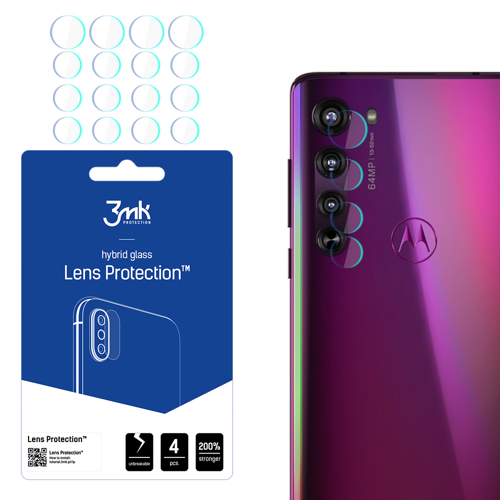 Motorola Edge 5G – 3mk Lens Protection kameran linssinsuoja