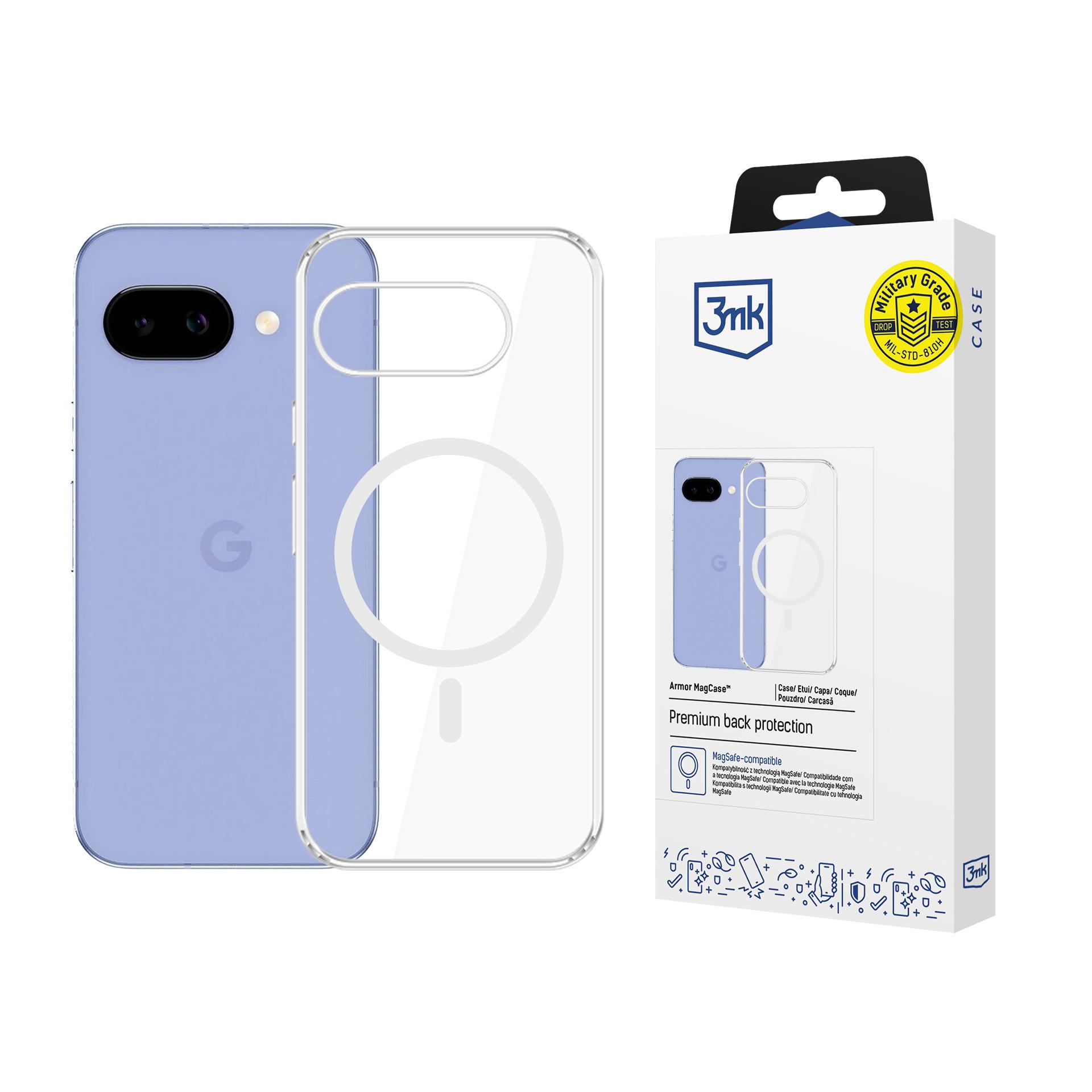 3mk Armor MagCase Google Pixel 10A:lle - läpinäkyvä