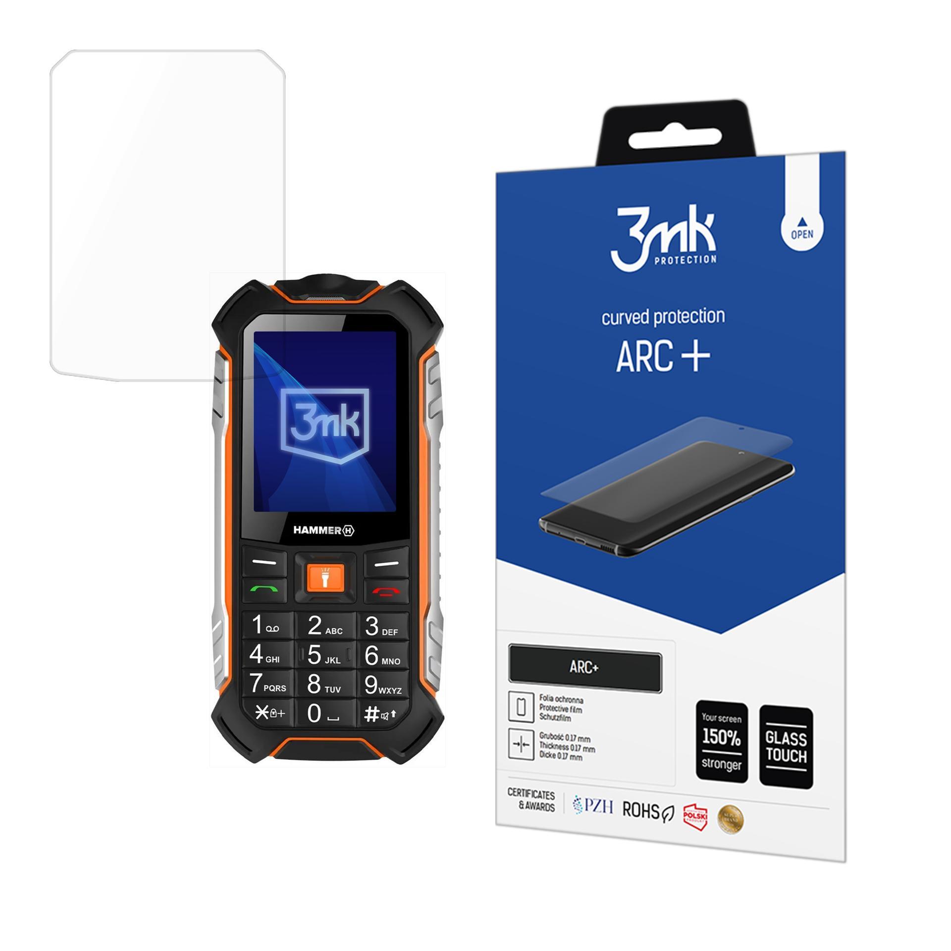 MyPhone Hammer Boost – 3mk ARC+ puhelimen näytönsuoja