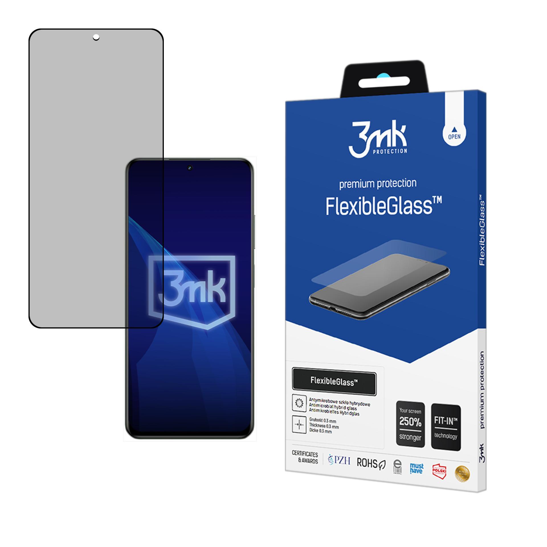 Realme 12x 5G – 3mk FlexibleGlass puhelimen näytönsuoja