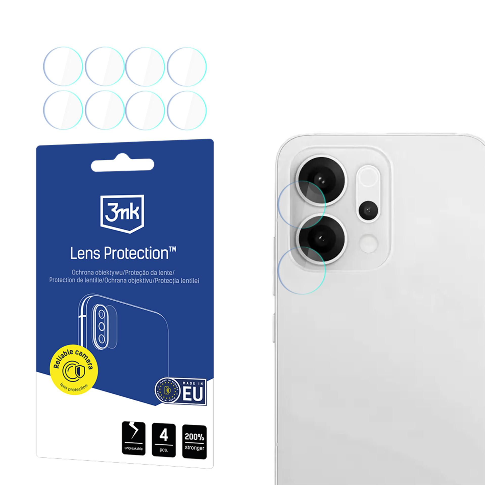 3mk linssinsuoja hybridilasi kameran linssille Oppo Reno 14