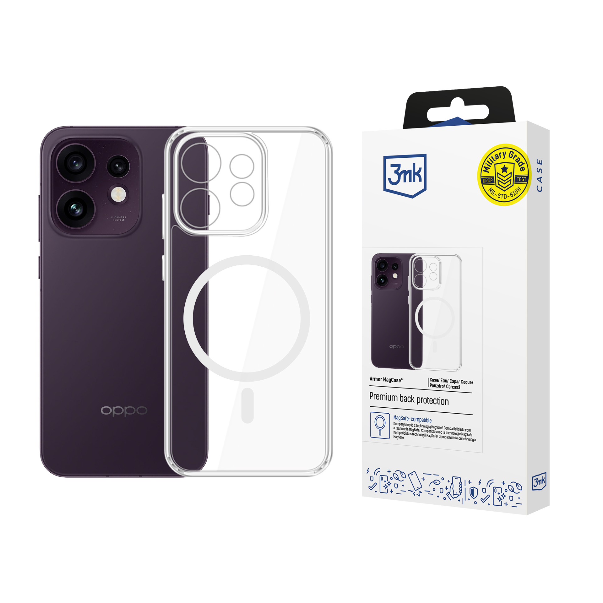 Oppo Reno 16 F / Reno 16 FS (CPH2859) – 3mk Armor Magcase puhelimen suojakuori