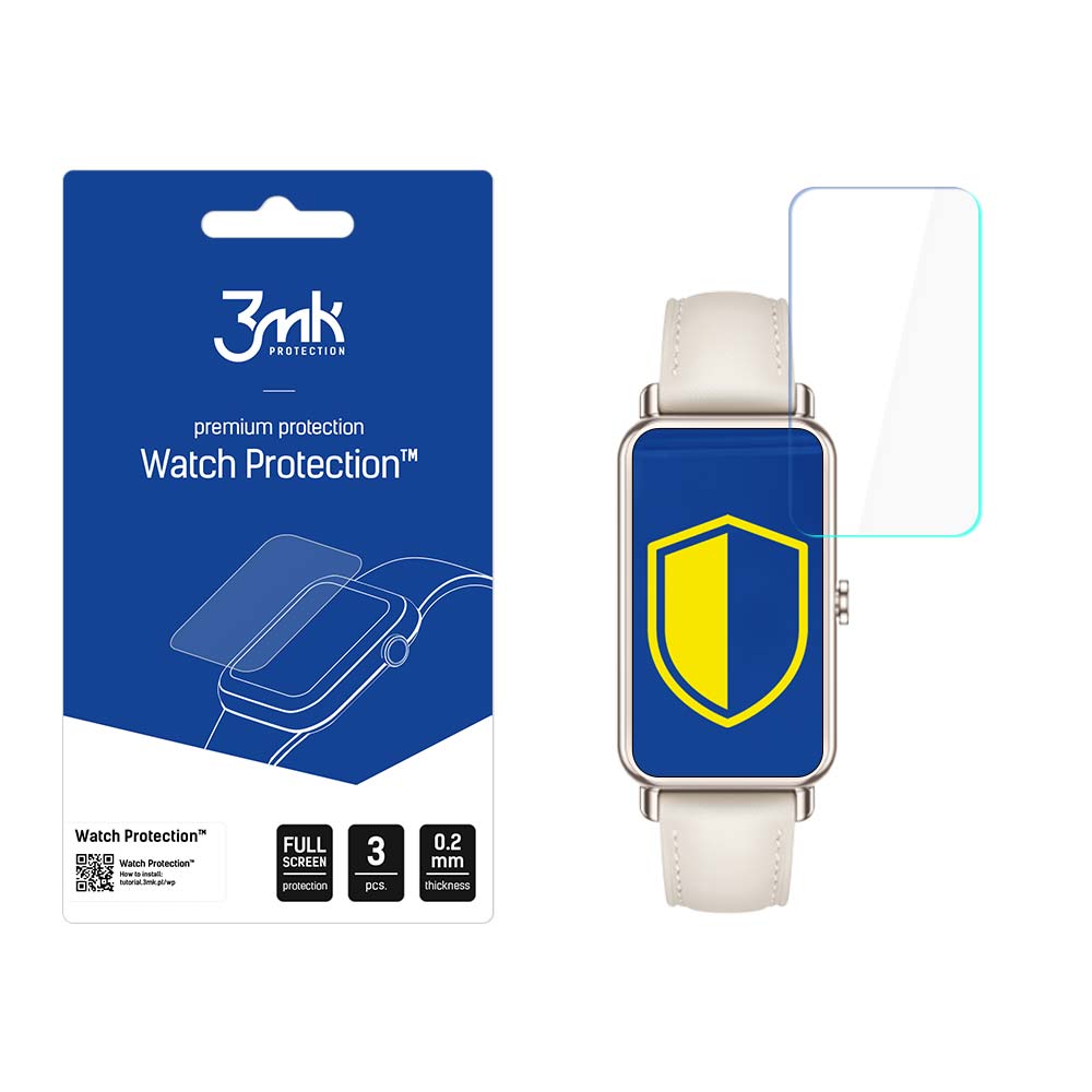 Huawei Watch Fit Mini – 3mk Watch Protection ARC älykellon näytönsuoja