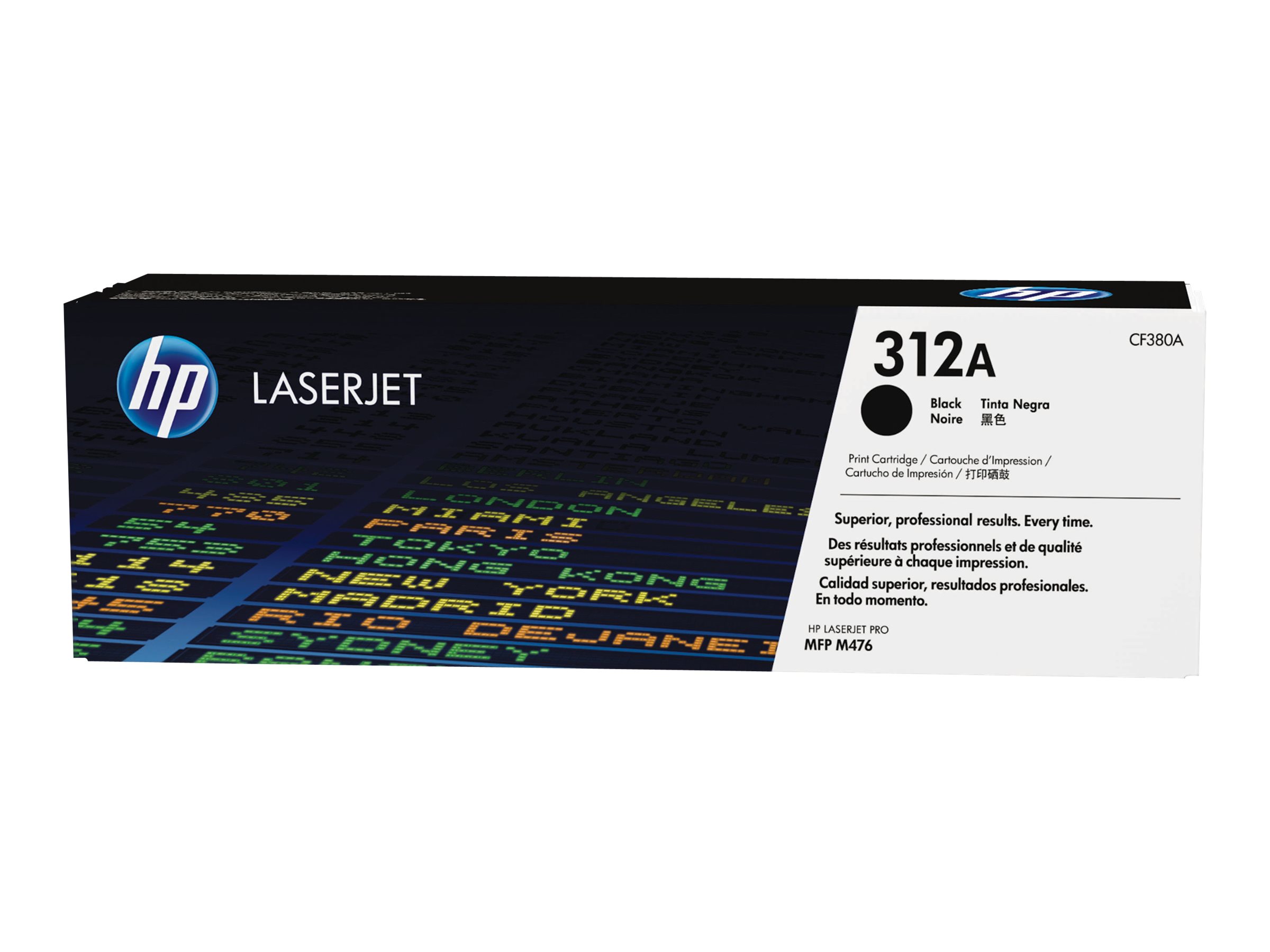 Alkuperäinen HP 312A LaserJet -värikasetti (CF380A), musta, LaserJet Pro 400 MFP M476 -malleille, 2,400 sivua