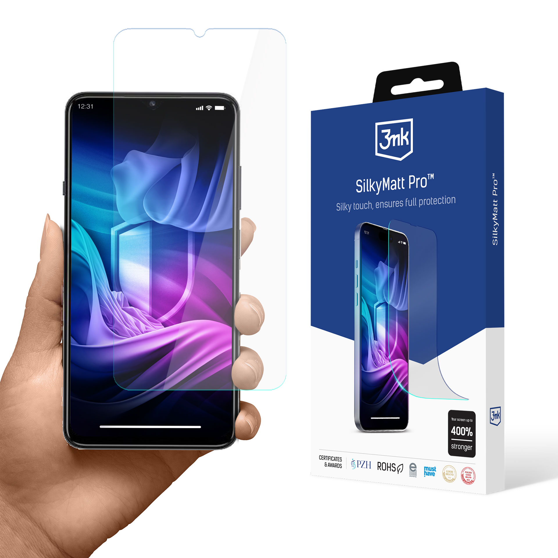ZTE Voyage 3D – 3mk Silky Matt Pro puhelimen näytönsuoja