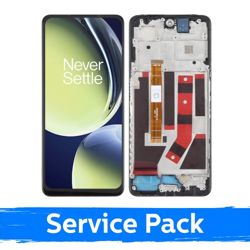 OnePlus Nord CE 3 Lite LCD-näyttö kehyksellä, musta, huoltopakkaus