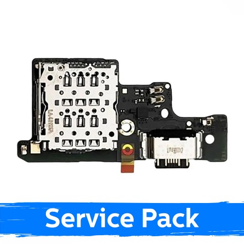 Latausliitäntä laitteelle Xiaomi Redmi Note 14 4G (+ SIM-kortinlukija) joustokaapelilla / levy (Service Pack)