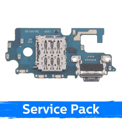 Charging Port Compatible With Samsung A576 A57 5G with Flex / Plata (Service Pack)
