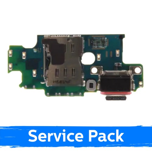 Charging Port Compatible With Samsung S947 S26 Plus with Flex / Plata (Service Pack)