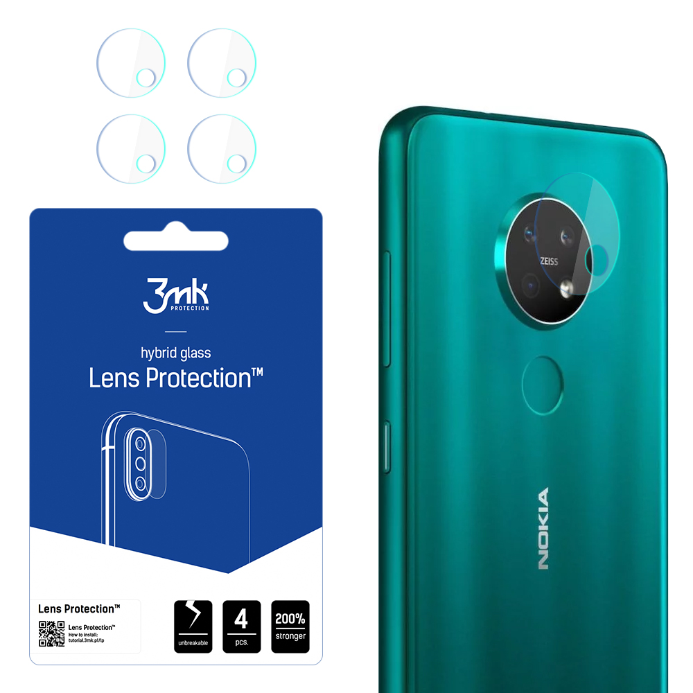 Nokia 7.2 – 3mk Lens Protection kameran linssinsuoja