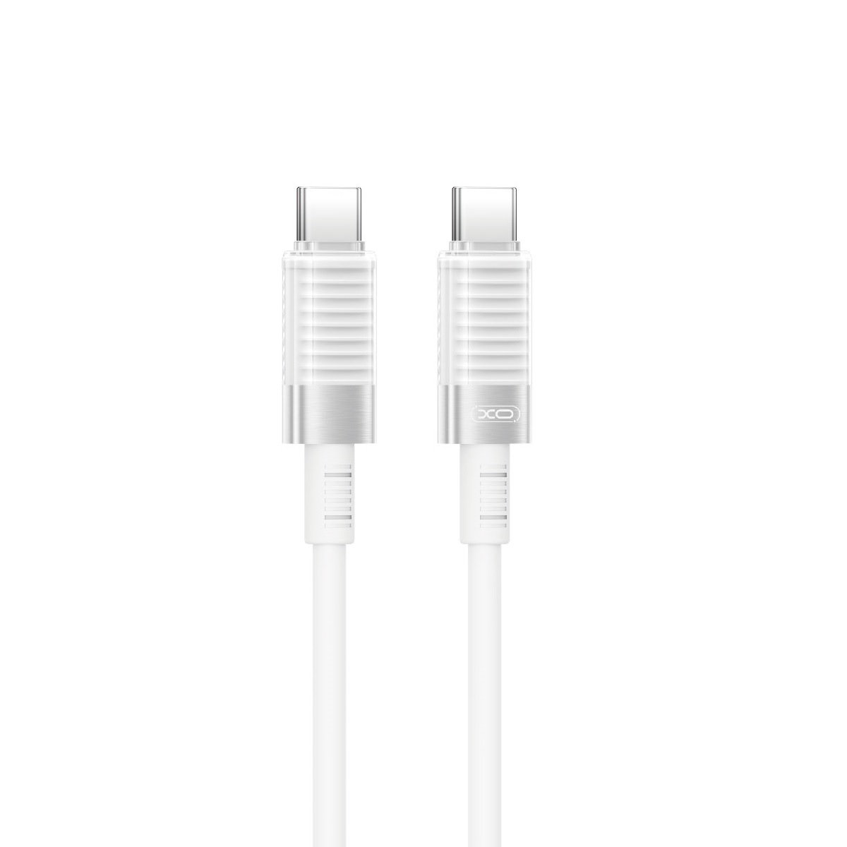 XO kaapeli NB-Q282B PD USB-C - USB-C 1,0m 60W, valkoinen