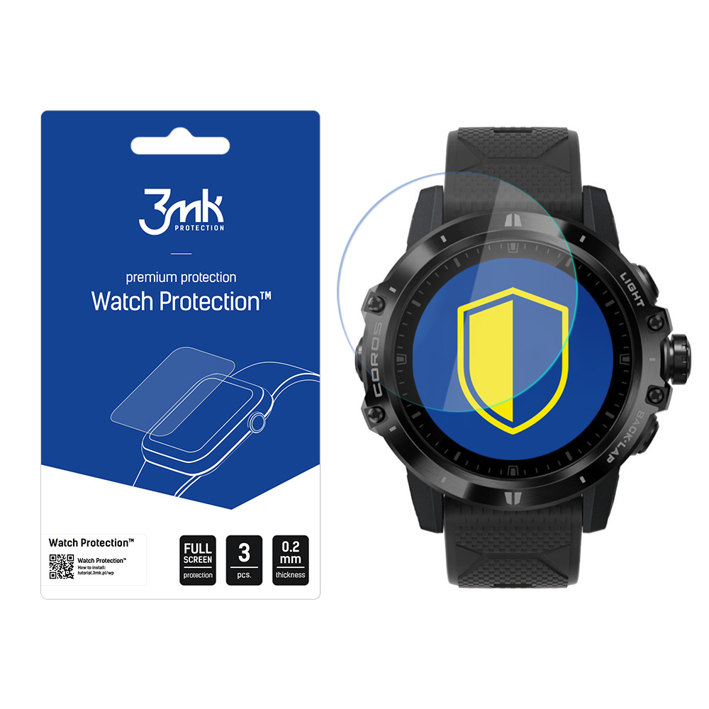 Coros Vertix – 3mk Watch Protection FlexibleGlass älykellon näytönsuoja