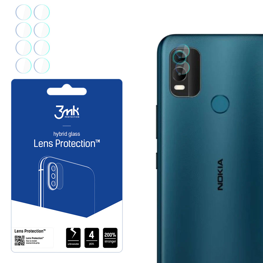 Nokia C21 Plus – 3mk Lens Protection kameran linssinsuoja