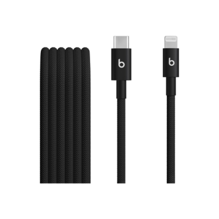 Apple (Apple USB-C to Lightning Punottu kaapeli (1.5 m) - Bolt musta)