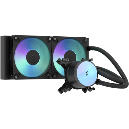 Fractal Design -nestejäähdytys Radius 240 RGB, musta, Intel, AMD