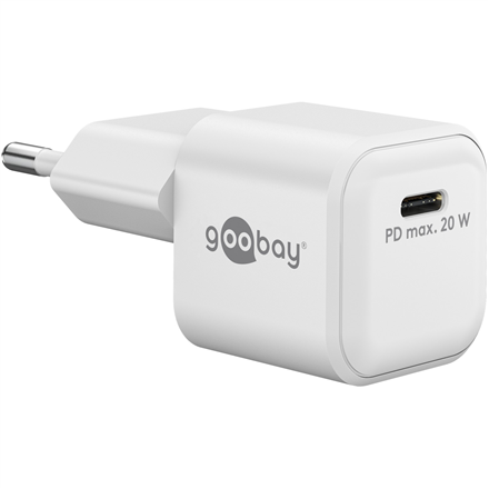 Goobay 20 W USB-C PD GaN pikalaturi Nano USB-C