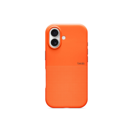 Beats-vahvistettu suojakuori iPhone 17:lle MagSafella ja Camera Controlilla – Sierra Orange MGK14LL/A avattu pakkaus