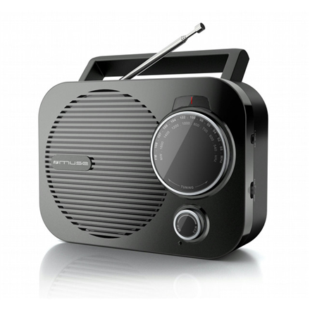 Muse M-050 R kannettava radio, AUX-tulo, musta