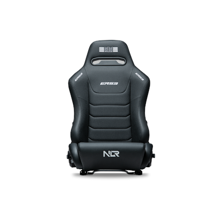 Next Level Racing ERS3 Elite kallistettava istuin, premium PU-nahka, musta