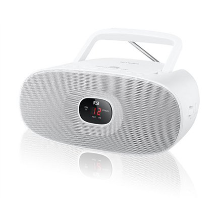 Muse MD-202RDW kannettava radio-CD-soitin valkoinen