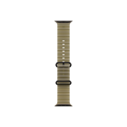Apple (APPLE 49mm Läpinäkyvä levänvärinen Ocean Band - Musta titaani)