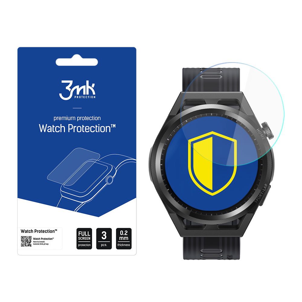 Huawei Watch GT Runner – 3mk Watch Protection FlexibleGlass älykellon näytönsuoja