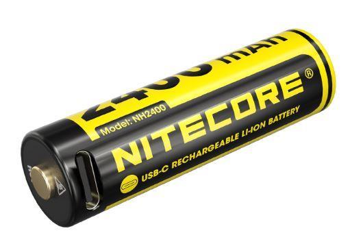 Nitecore NH2400 ladattavat litiumioni-AA-akut, 1,5 V, 2 kpl