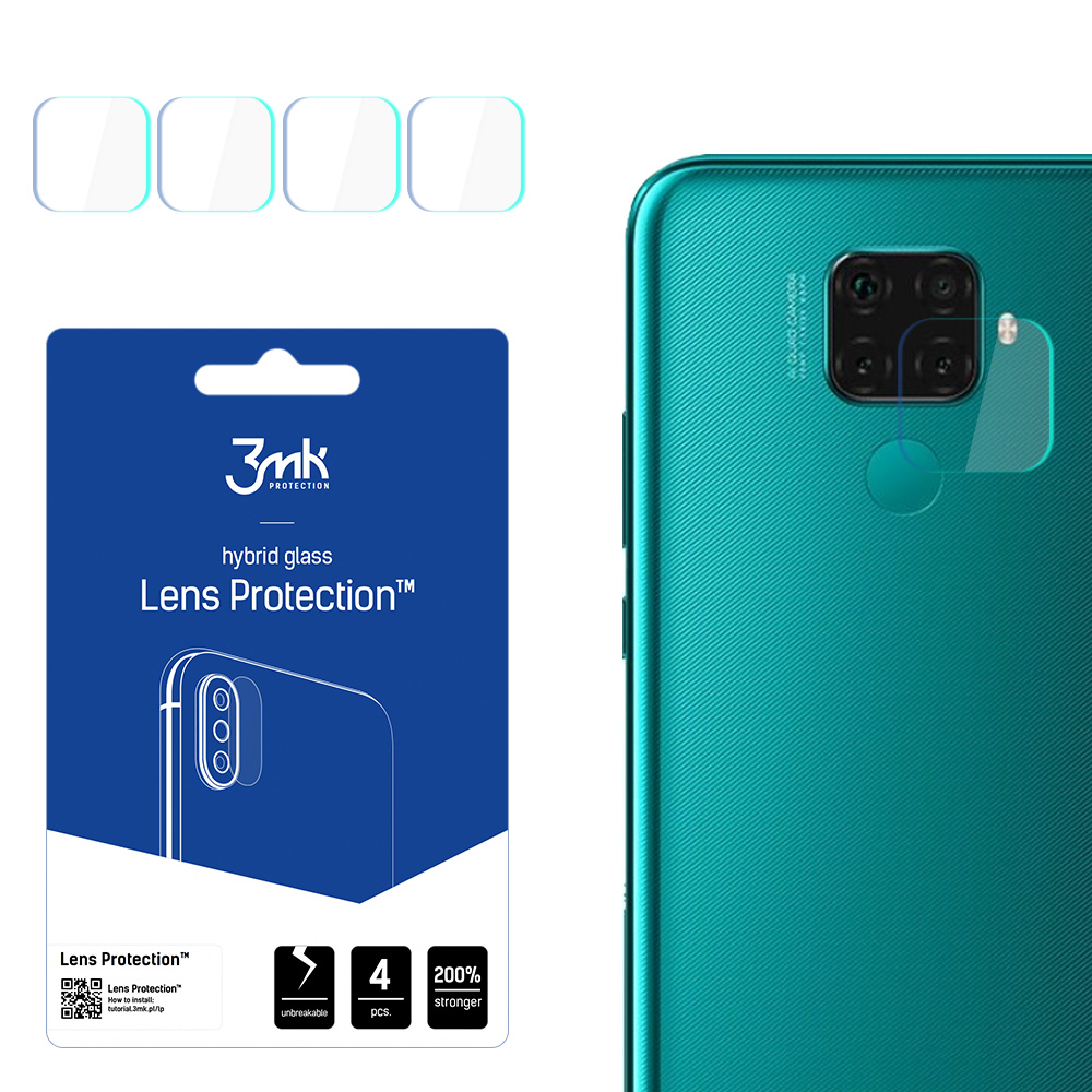 Huawei Mate 30 Lite – 3mk Lens Protection kameran linssinsuoja