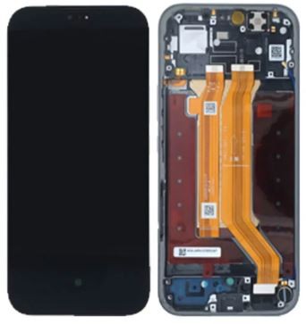 Huawei Honor 600 Lite/600e LCD-näyttö kosketusnäytöllä ja kehyksellä, harmaa, alkuperäinen (huoltopakkaus)