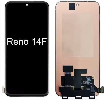 LCD-näyttö Oppo Reno 14F14FS kosketusnäytöllä, musta, ORG