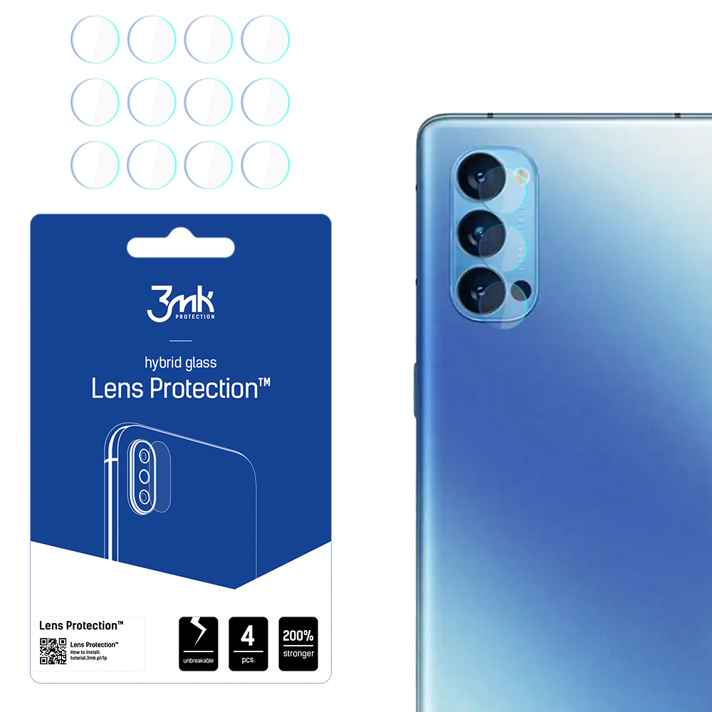 Oppo Reno 4 – 3mk Lens Protection kameran linssinsuoja