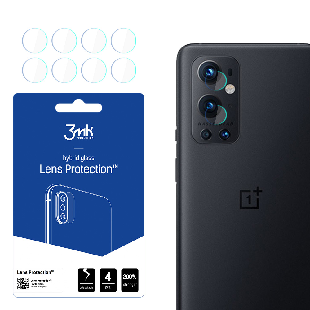 OnePlus 9 Pro – 3mk Lens Protection kameran linssinsuoja