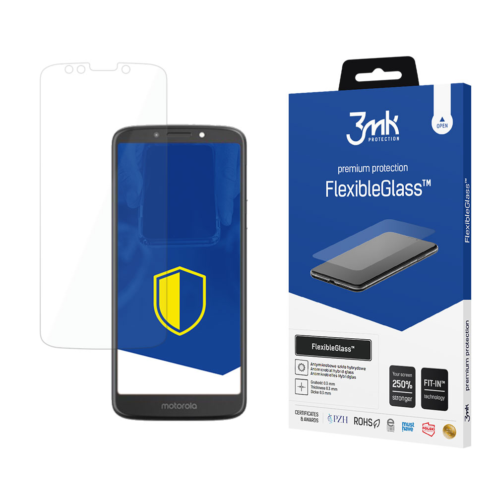 Motorola Moto E5 Plus – 3mk FlexibleGlass puhelimen näytönsuoja