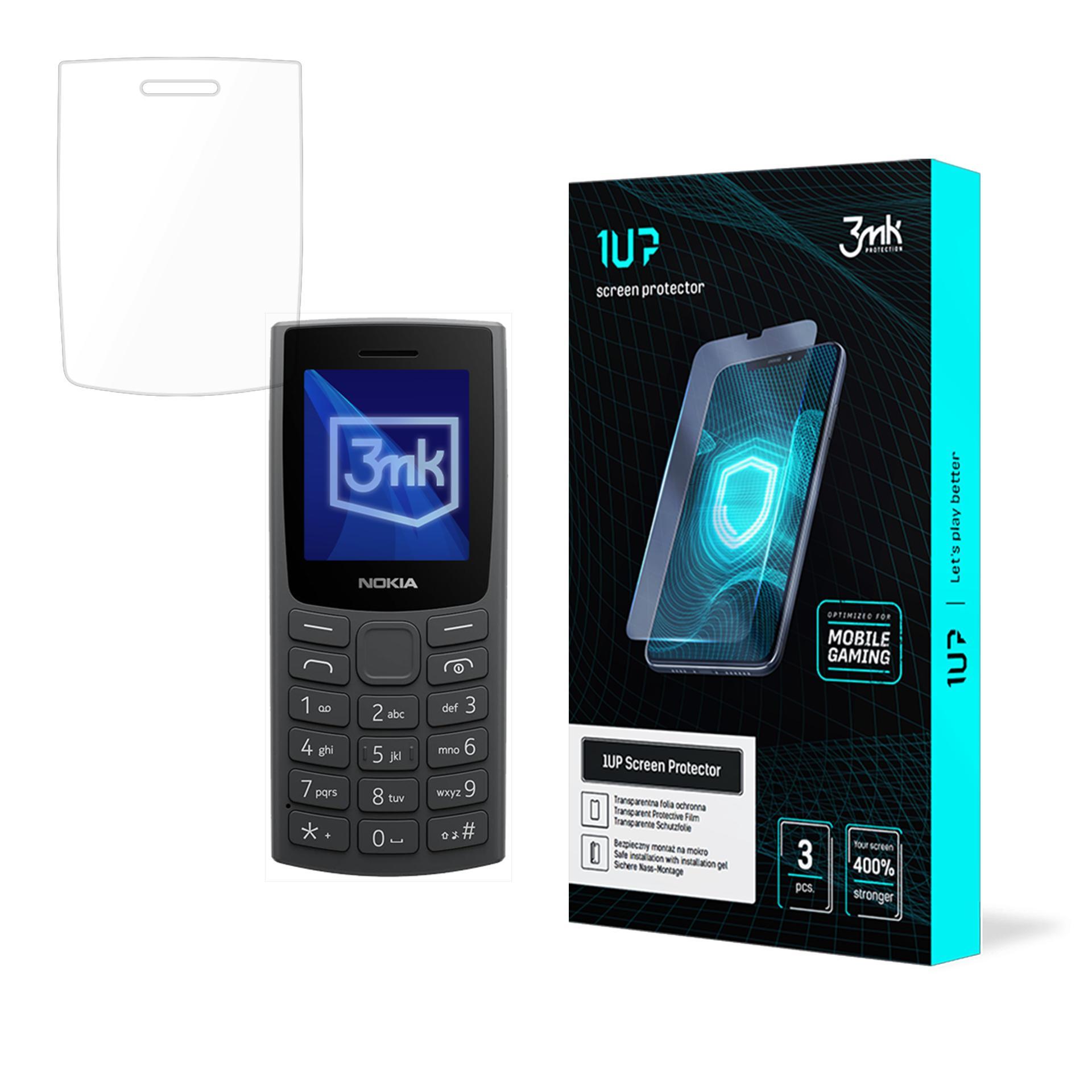 Nokia 105 (2023) – 3mk 1UP puhelimen näytönsuoja
