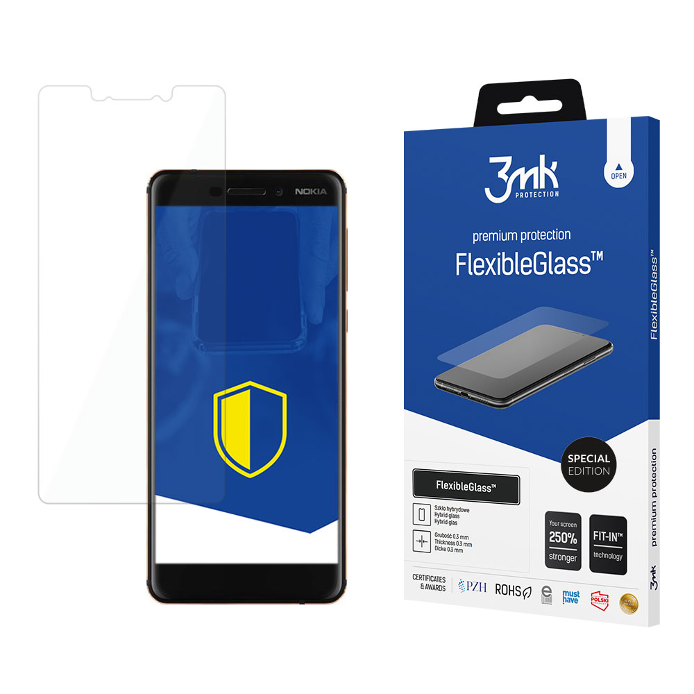 Nokia 6.1 2018 – 3mk FlexibleGlass Special Edition puhelimen näytönsuoja