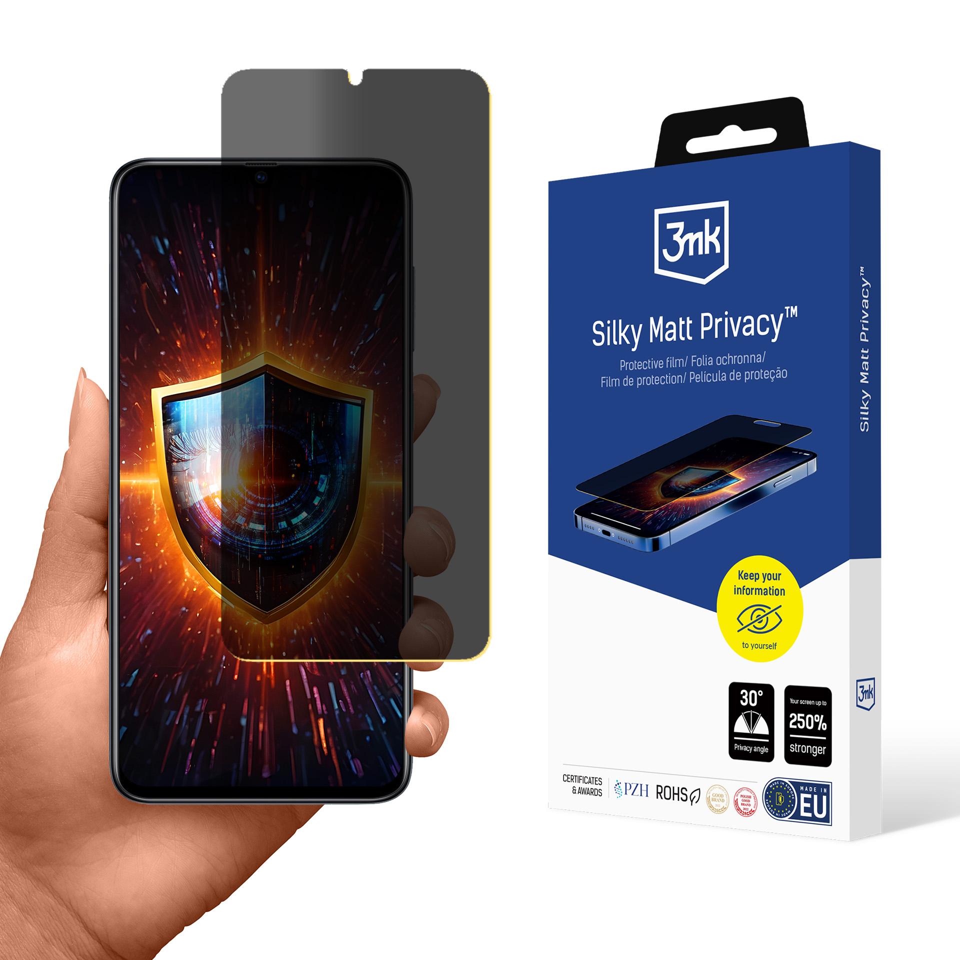 Samsung Galaxy A70 – 3mk Silky Matt Privacy tietosuojakalvo