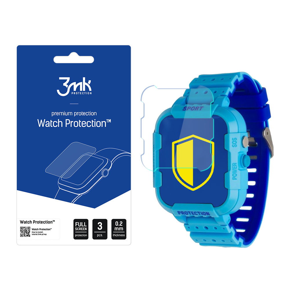Garett Kids Star 4G RT – 3mk Watch Protection FlexibleGlass älykellon näytönsuoja