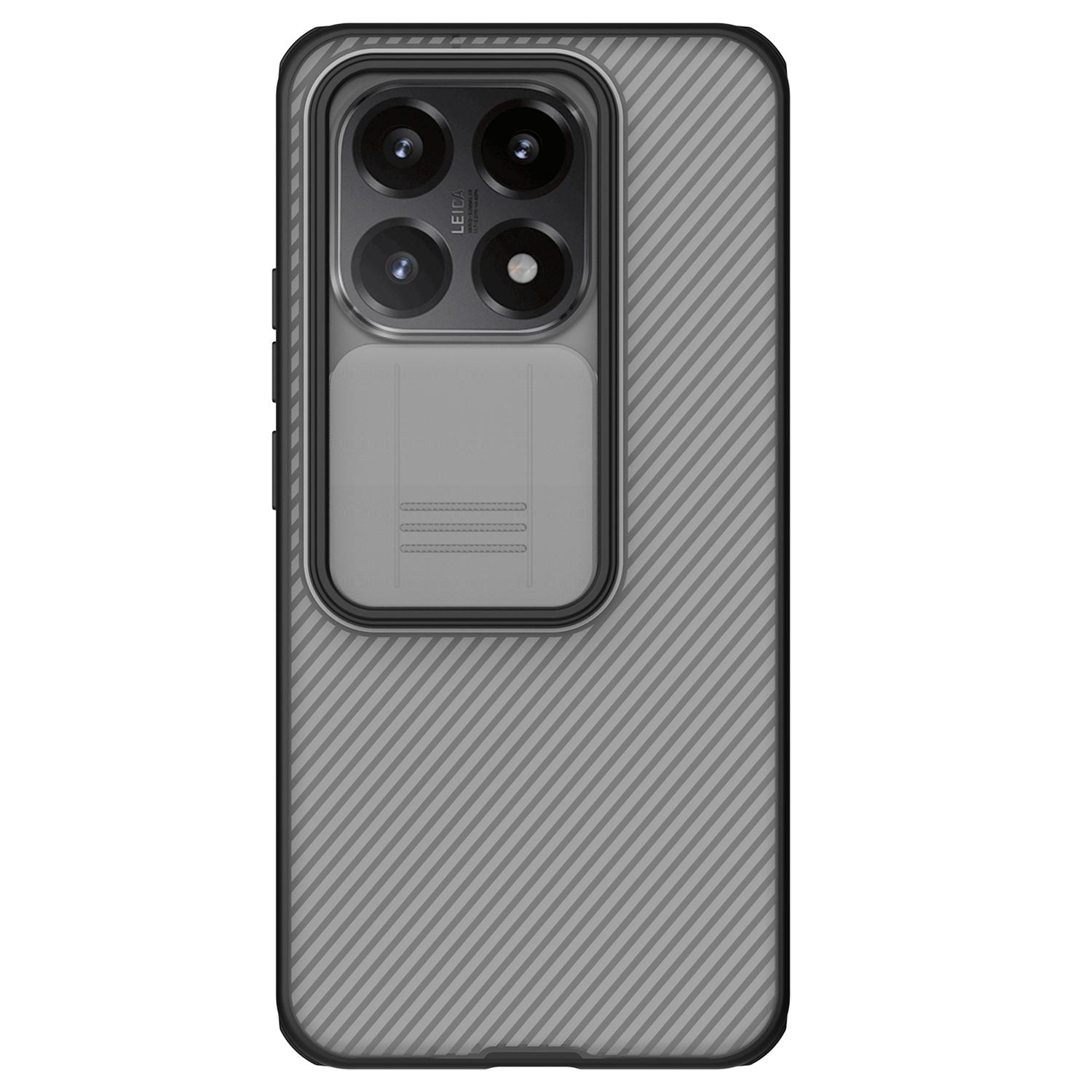 Nillkin CamShield Pro -suojakuori Xiaomi 15T -mallille, läpikuultava musta