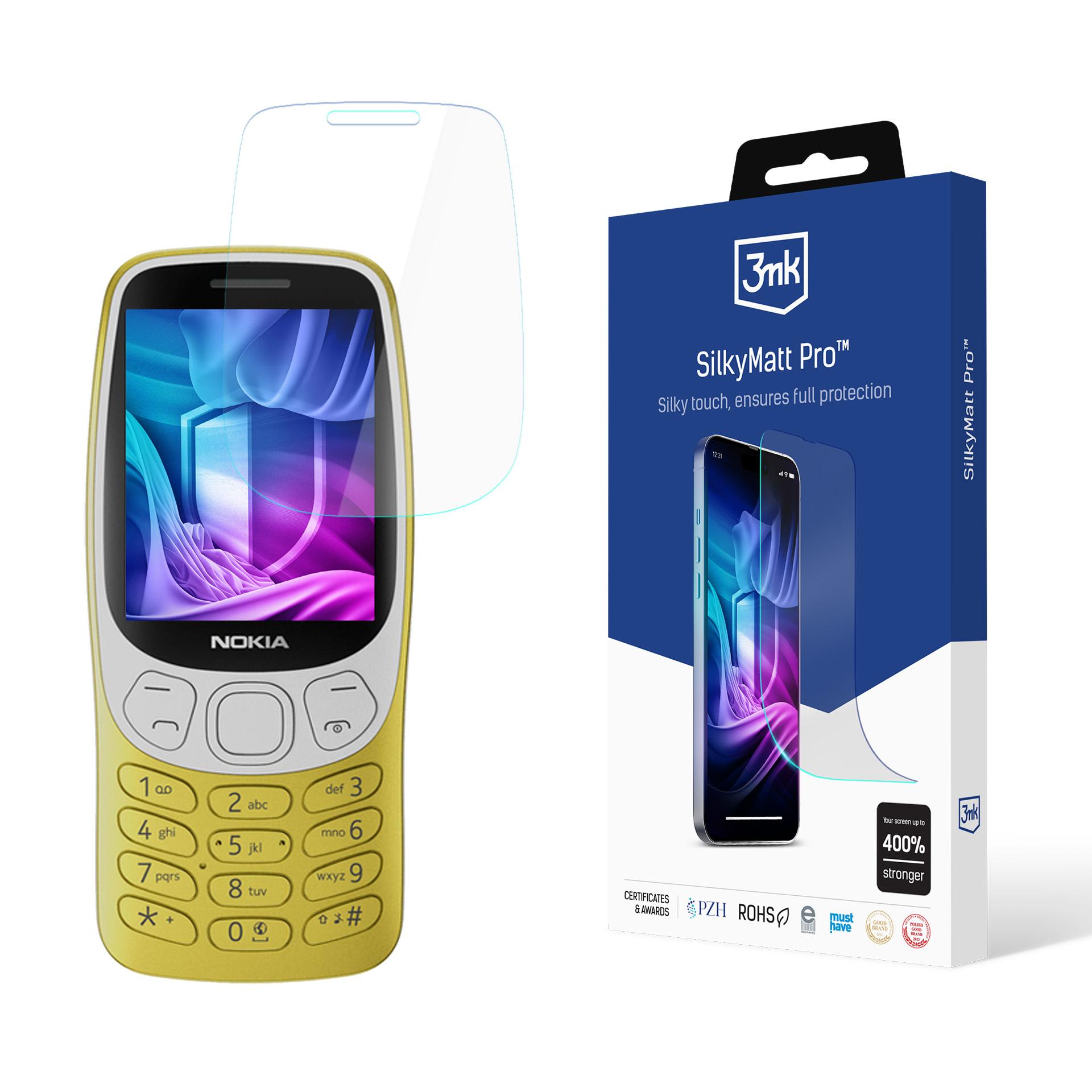 Nokia 3210 4G – 3mk Silky Matt Pro puhelimen näytönsuoja