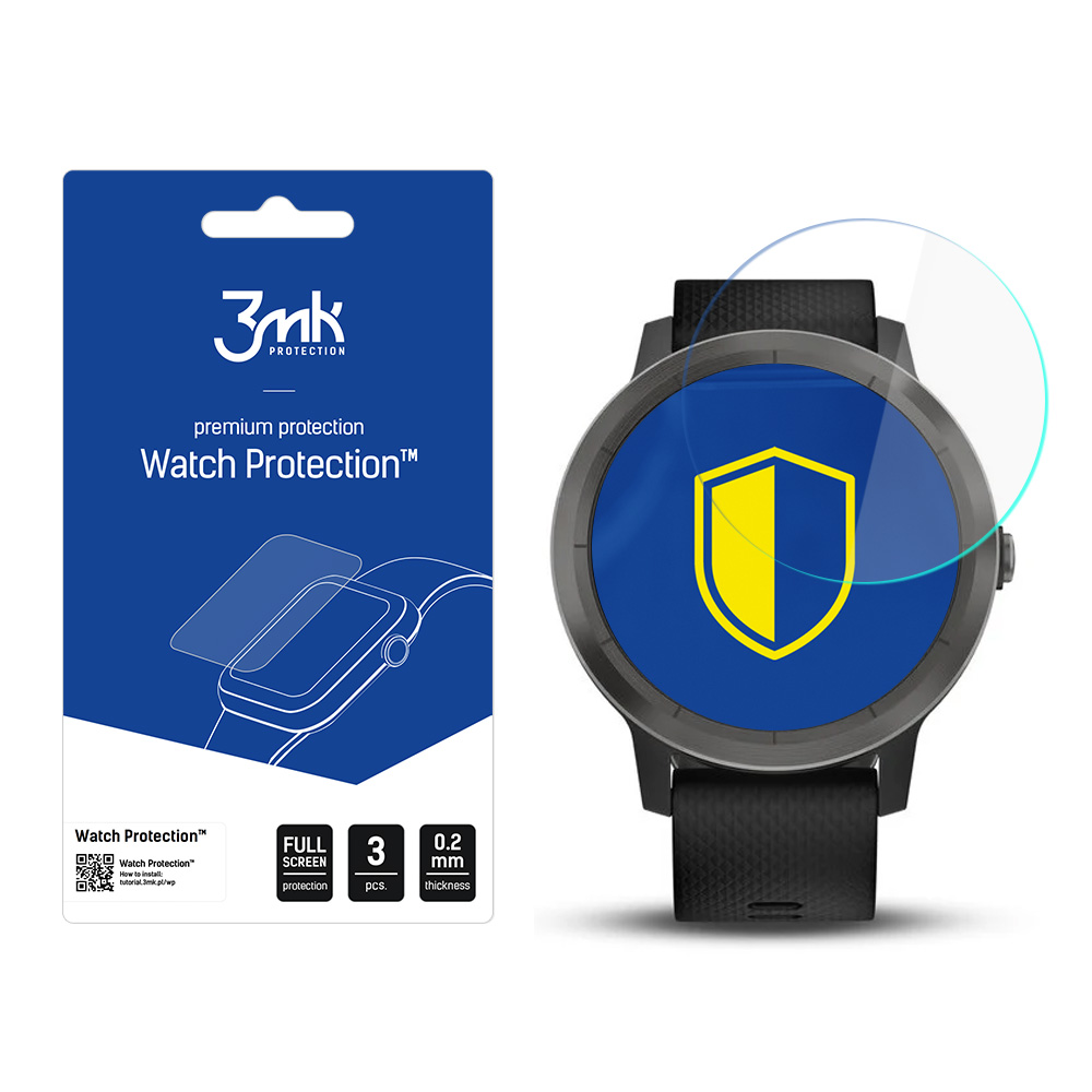 3MK Flexible Glass kellonsuoja Garmin Vivoactive 3