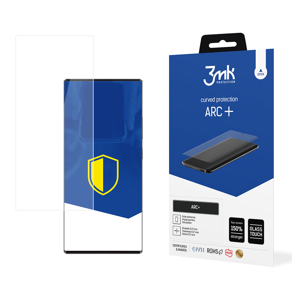 ZTE Axon 40 Ultra – 3mk ARC+ puhelimen näytönsuoja
