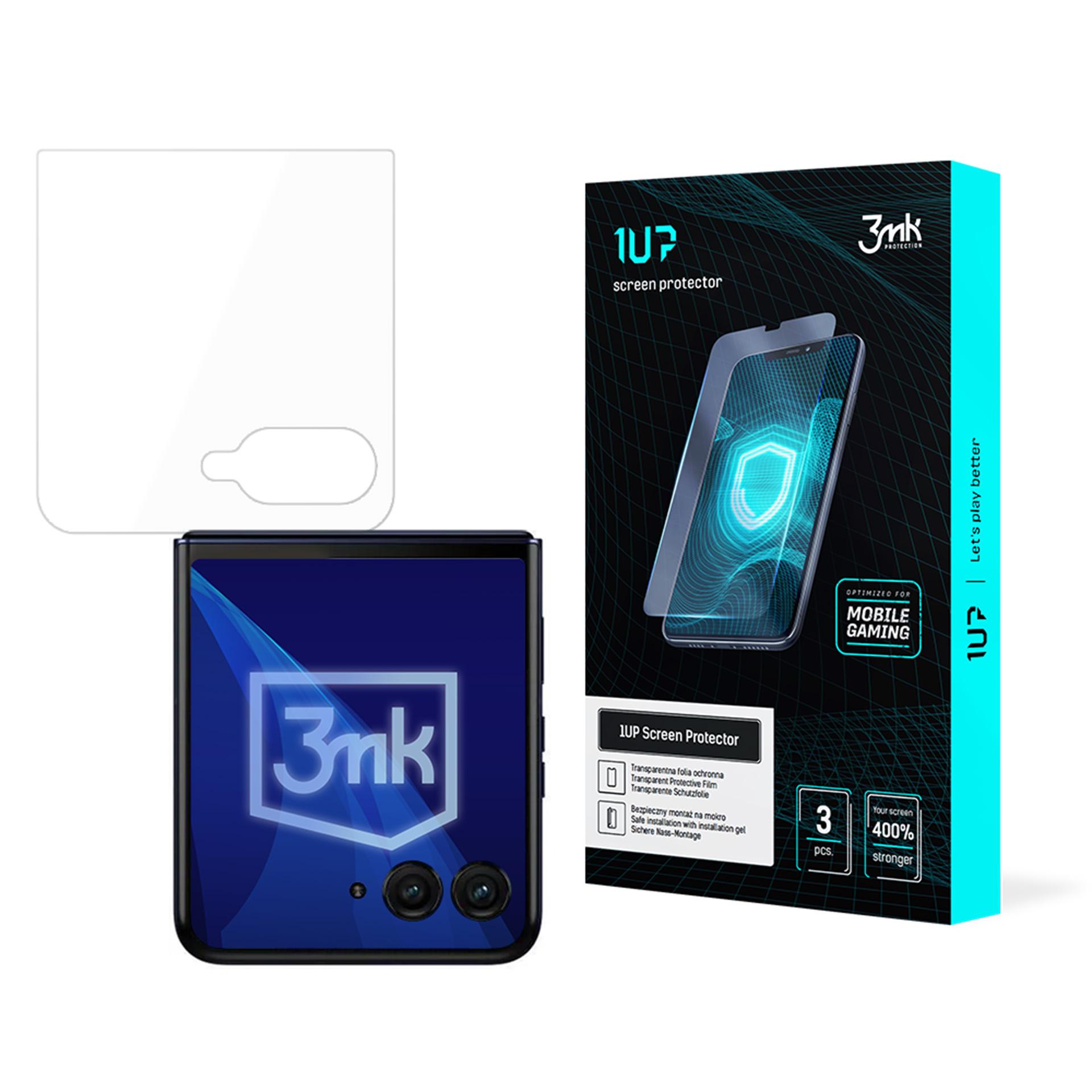 Motorola Razr 50 (front) – 3mk 1UP puhelimen näytönsuoja