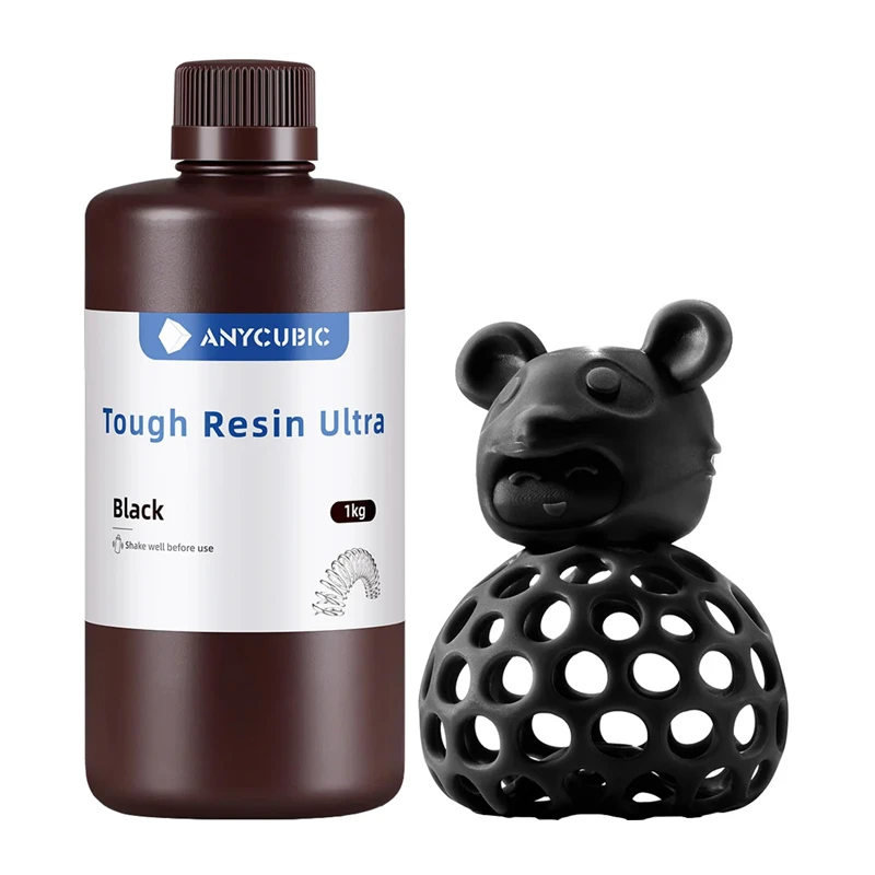 ANYCUBIC Tough Resin Ultra -hartsi, musta