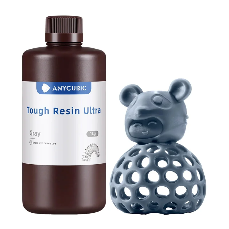 ANYCUBIC Tough Resin Ultra -hartsi, harmaa