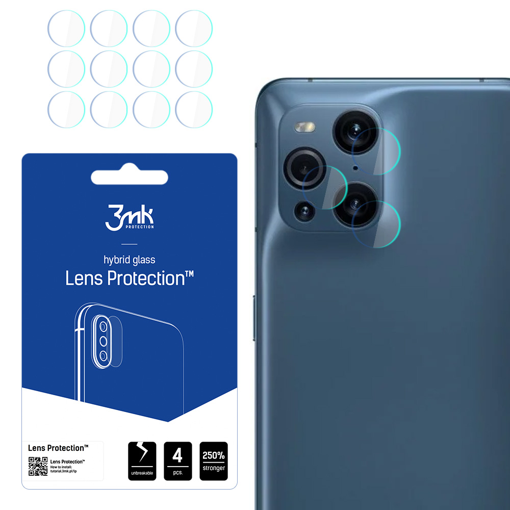 Oppo Find X3 5G – 3mk Lens Protection kameran linssinsuoja