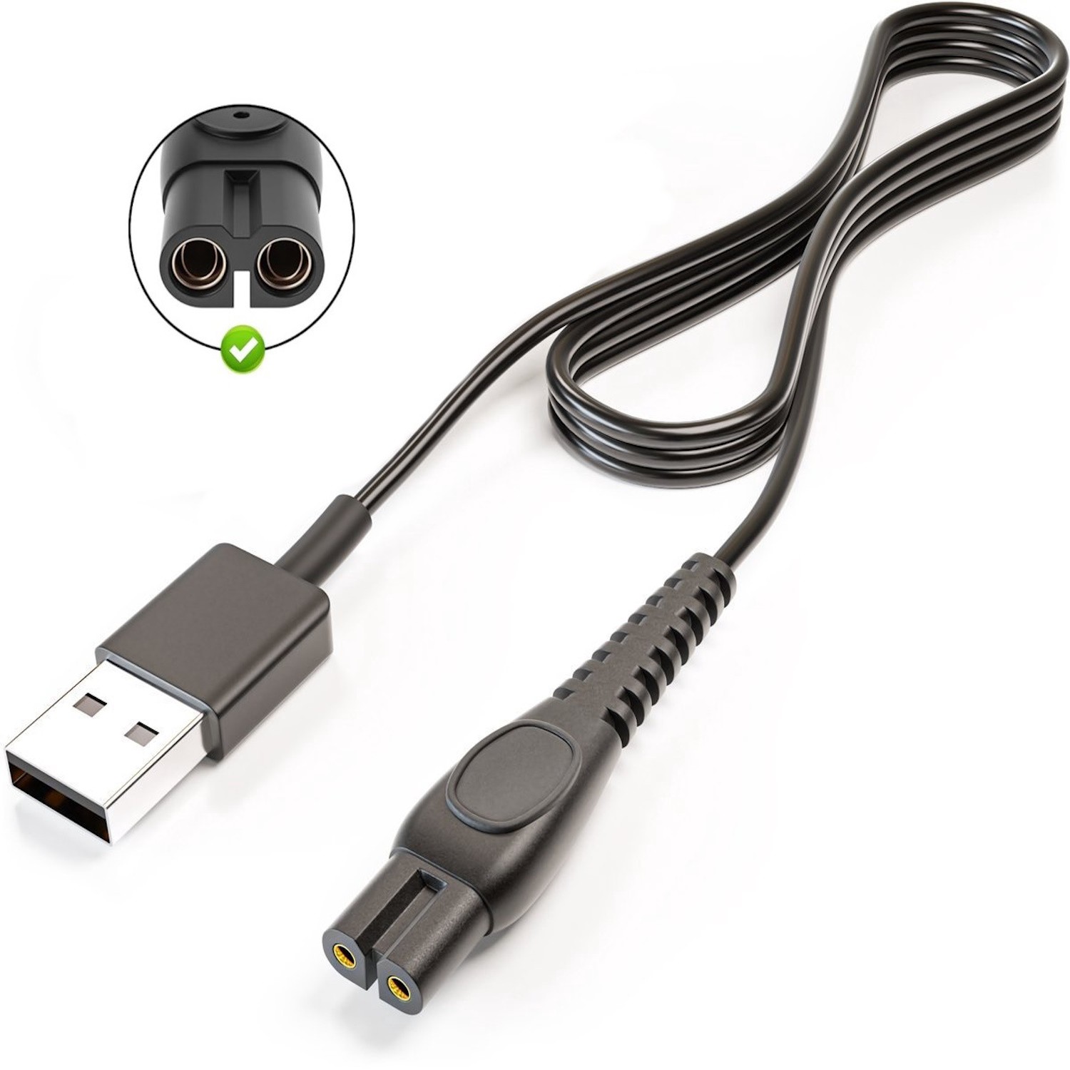 USB-latauskaapeli Philips-parranajokoneille ja hiustenleikkuukoneille Reach CP1788/01