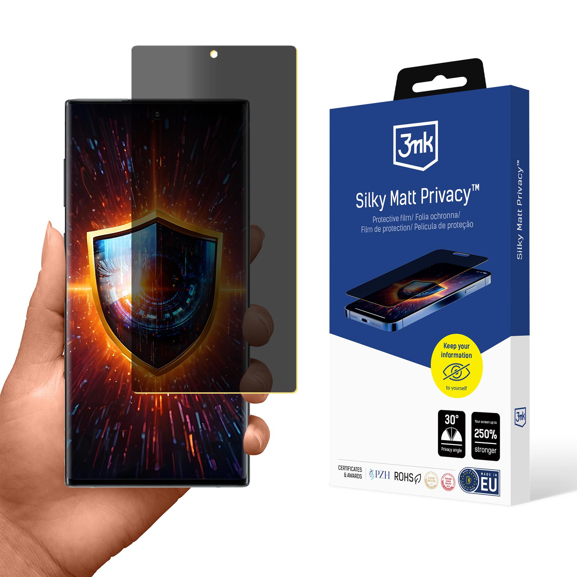 Samsung Galaxy Note 10 – 3mk Silky Matt Privacy tietosuojakalvo