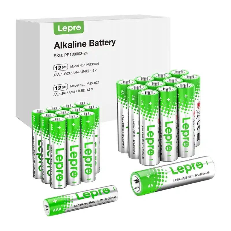 LEPRO 130003-24 AA/AAA alkaliparistot, 24 kpl pakkaus