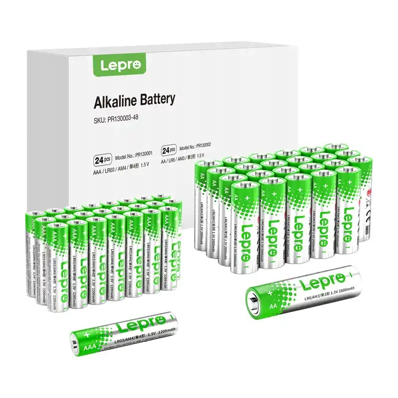 LEPRO 130003-48 AA/AAA alkaliparistot, 48 kpl pakkaus