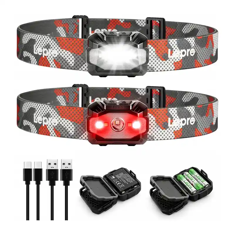 LEPRO 320023-2 USB-otsalamppu, 2 kpl pakkaus